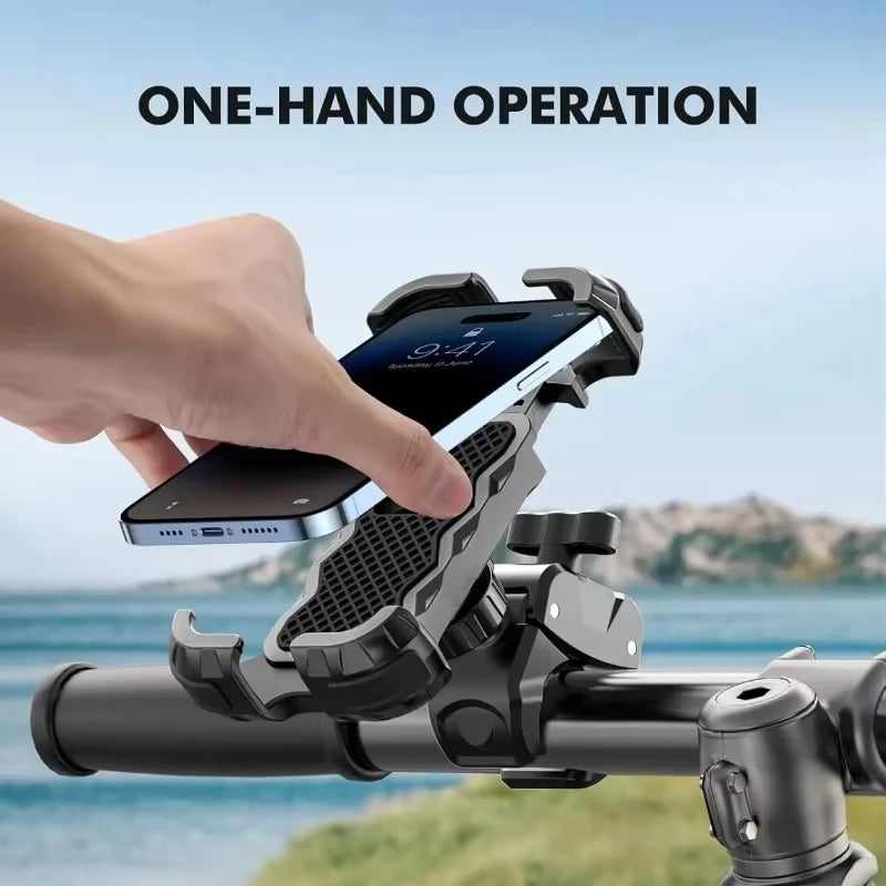 360 Degree adjustable motorcycle and bike phone mount.