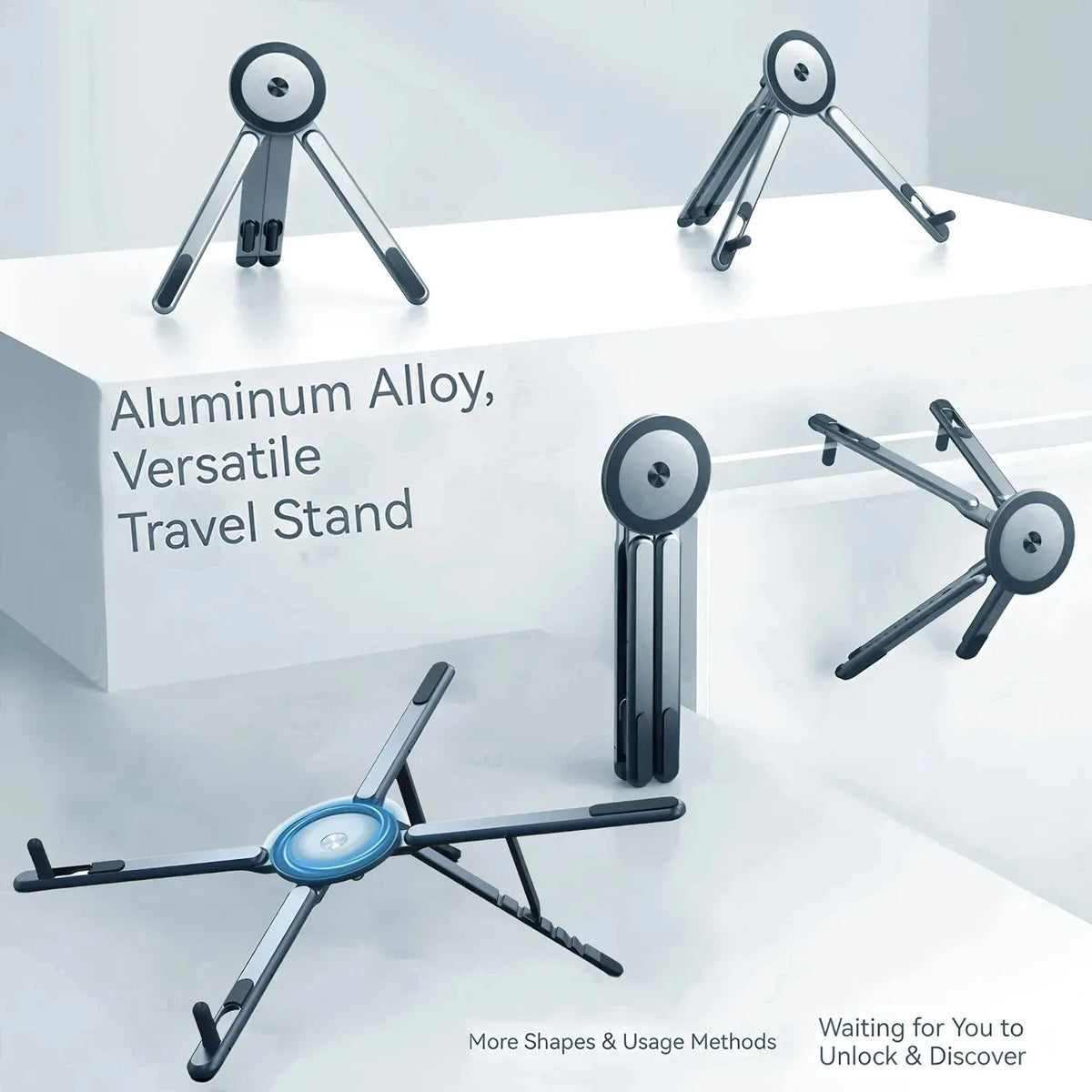 3-in-1 Magnetic Phone Stand & Selfie Tripod