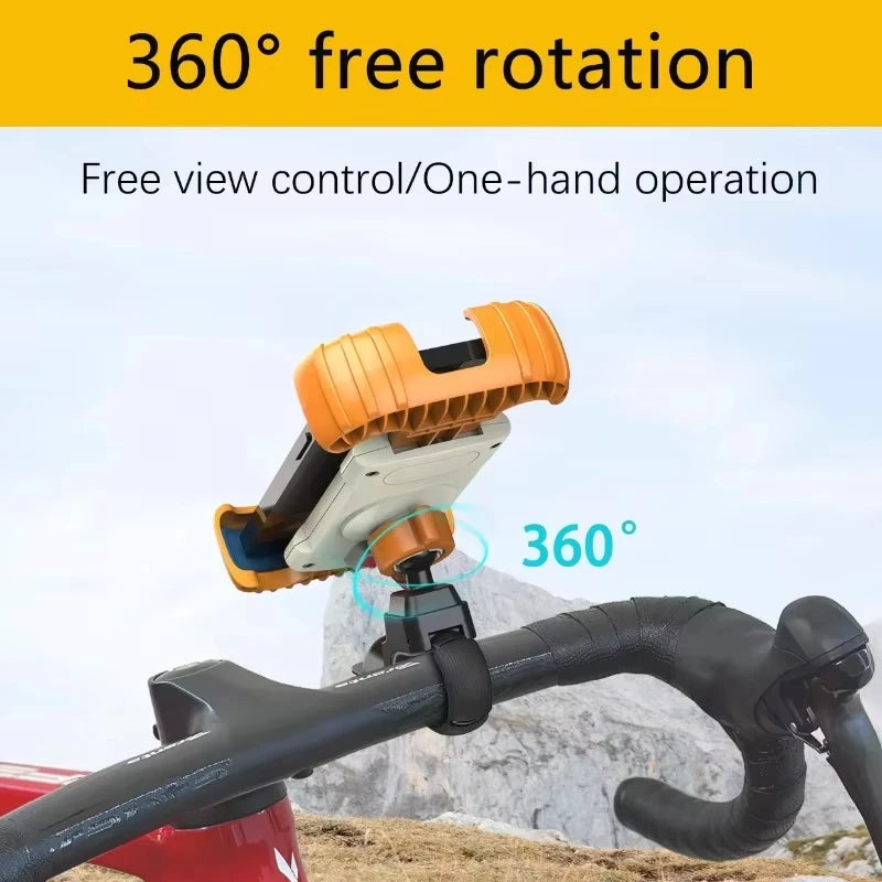360 Degree adjustable motorcycle and bike phone mount.