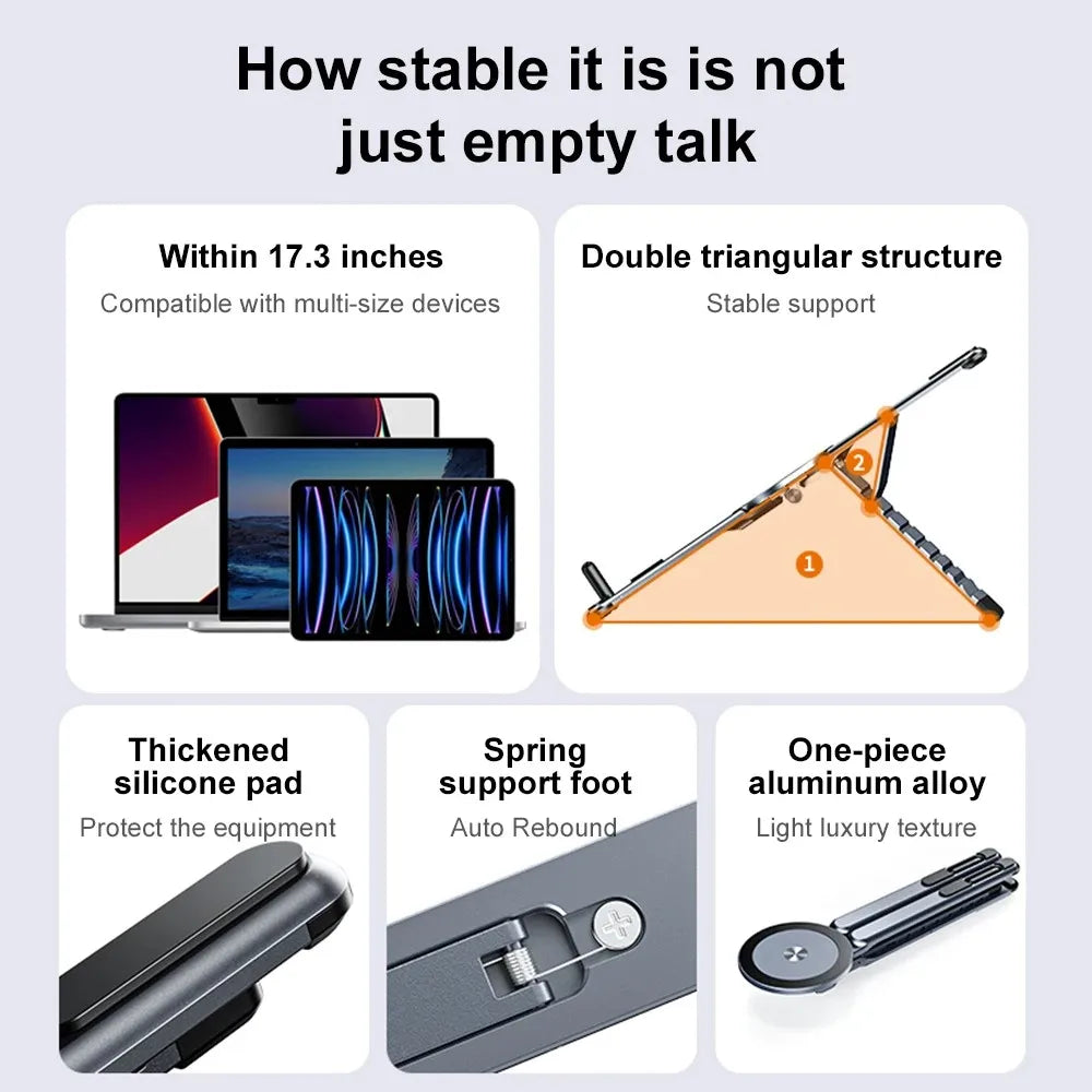 3-in-1 Magnetic Phone Stand & Selfie Tripod